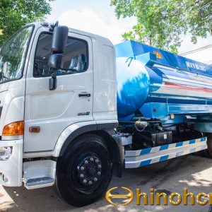 Xe bồn Hino chở hóa chất từ 8 khối đến 20 khối