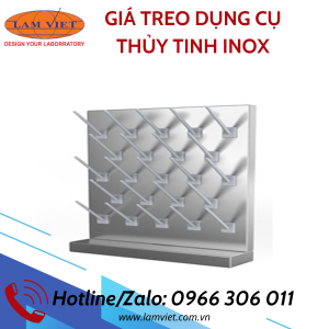 GIÁ TREO DỤNG CỤ THỦY TINH INOX
