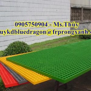 Tấm sàn cốt sợi thủy tinh frp grating, kháng hóa