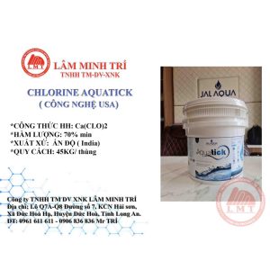 HÓA CHẤT CHLORINE AQUATICK ẤN ĐỘ 70%
