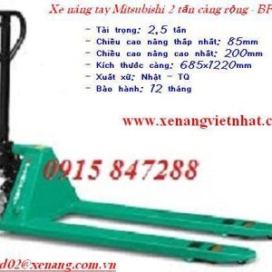 Xe nâng tay Mitsubishi Nhật 2,5 tấn - 0915 847 288