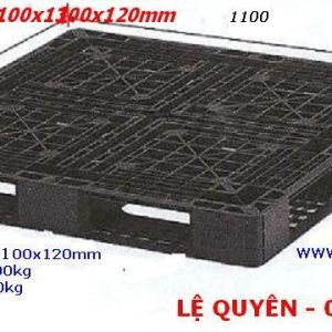 Pallet nhựa cũ 1100x1100x120mm chỉ 290.000